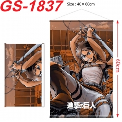 Shingeki no Kyojin Anime digital printing hanging rope hanging Wall Scroll 40x60cm