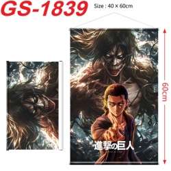 Shingeki no Kyojin Anime digital printing hanging rope hanging Wall Scroll 40x60cm