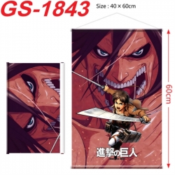 Shingeki no Kyojin Anime digital printing hanging rope hanging Wall Scroll 40x60cm