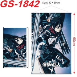 Shingeki no Kyojin Anime digital printing hanging rope hanging Wall Scroll 40x60cm