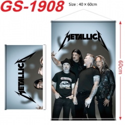 Metallica Anime digital printing hanging rope hanging Wall Scroll 40x60cm