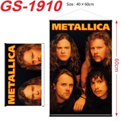 Metallica Anime digital printing hanging rope hanging Wall Scroll 40x60cm