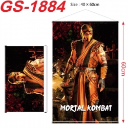 Mortal Kombat Anime digital printing hanging rope hanging Wall Scroll 40x60cm