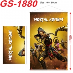 Mortal Kombat Anime digital printing hanging rope hanging Wall Scroll 40x60cm