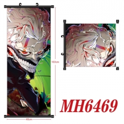 DANDADAN Anime black Plastic rod Cloth painting Wall Scroll 40X102CM 