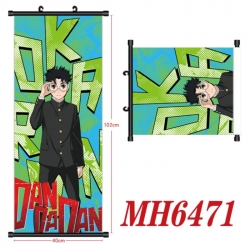 DANDADAN Anime black Plastic rod Cloth painting Wall Scroll 40X102CM 
