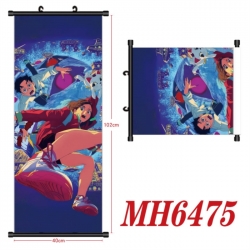 DANDADAN Anime black Plastic rod Cloth painting Wall Scroll 40X102CM 