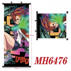 DANDADAN Anime black Plastic rod Cloth painting Wall Scroll 40X102CM 