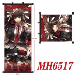Dangan-Ronpa Anime black Plastic rod Cloth painting Wall Scroll 40X102CM 
