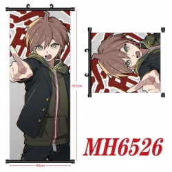 Dangan-Ronpa Anime black Plastic rod Cloth painting Wall Scroll 40X102CM 