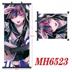 Dangan-Ronpa Anime black Plastic rod Cloth painting Wall Scroll 40X102CM 