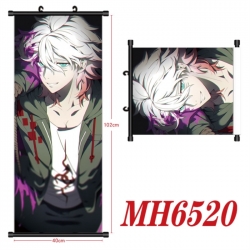 Dangan-Ronpa Anime black Plastic rod Cloth painting Wall Scroll 40X102CM 
