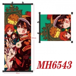 Toilet-bound Hanako-kun Anime black Plastic rod Cloth painting Wall Scroll 40X102CM 