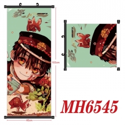 Toilet-bound Hanako-kun Anime black Plastic rod Cloth painting Wall Scroll 40X102CM 