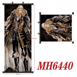 CASTLEVANIA Anime black Plastic rod Cloth painting Wall Scroll 40X102CM 