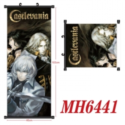 CASTLEVANIA Anime black Plastic rod Cloth painting Wall Scroll 40X102CM 