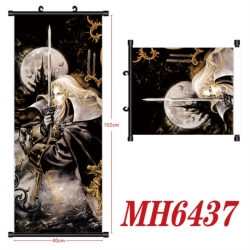 CASTLEVANIA Anime black Plastic rod Cloth painting Wall Scroll 40X102CM 