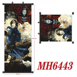 CASTLEVANIA Anime black Plastic rod Cloth painting Wall Scroll 40X102CM 