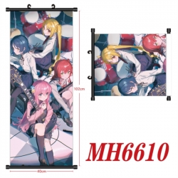 BOCCHI THE ROCK! Anime black Plastic rod Cloth painting Wall Scroll 40X102CM