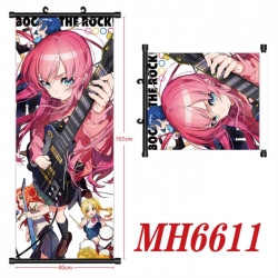BOCCHI THE ROCK! Anime black Plastic rod Cloth painting Wall Scroll 40X102CM
