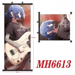 BOCCHI THE ROCK! Anime black Plastic rod Cloth painting Wall Scroll 40X102CM