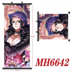 One Piece Anime black Plastic rod Cloth painting Wall Scroll 40X102CM