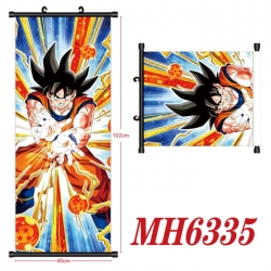 DRAGON BALL Anime black Plastic rod Cloth painting Wall Scroll 40X102CM