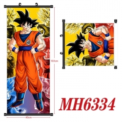 DRAGON BALL Anime black Plastic rod Cloth painting Wall Scroll 40X102CM