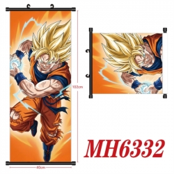 DRAGON BALL Anime black Plastic rod Cloth painting Wall Scroll 40X102CM
