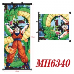 DRAGON BALL Anime black Plastic rod Cloth painting Wall Scroll 40X102CM
