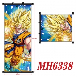 DRAGON BALL Anime black Plastic rod Cloth painting Wall Scroll 40X102CM