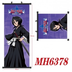 Bleach Anime black Plastic rod Cloth painting Wall Scroll 40X102CM