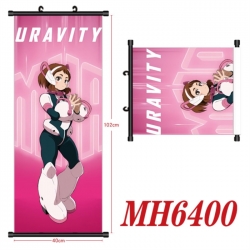 My Hero Academia Anime black Plastic rod Cloth painting Wall Scroll 40X102CM