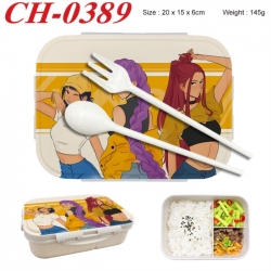 K-Pop Demon Hunters Anime themed UV printed student lunch box 20x15x6cm 145g