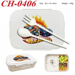 Hot wheels Anime themed UV printed student lunch box 20x15x6cm 145g