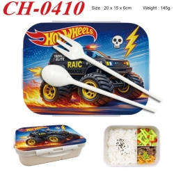 Hot wheels Anime themed UV printed student lunch box 20x15x6cm 145g