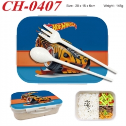 Hot wheels Anime themed UV printed student lunch box 20x15x6cm 145g