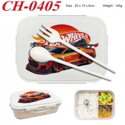Hot wheels Anime themed UV printed student lunch box 20x15x6cm 145g