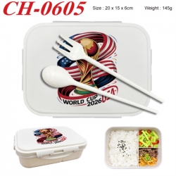 WORLD CUP  Anime themed UV printed student lunch box 20x15x6cm 145g
