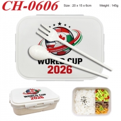 WORLD CUP  Anime themed UV printed student lunch box 20x15x6cm 145g