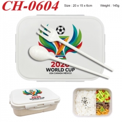 WORLD CUP  Anime themed UV printed student lunch box 20x15x6cm 145g