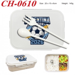 WORLD CUP  Anime themed UV printed student lunch box 20x15x6cm 145g