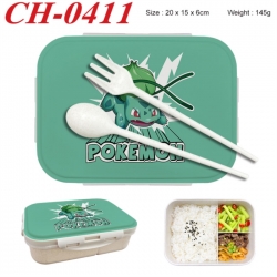 Pokemon Anime themed UV printed student lunch box 20x15x6cm 145g