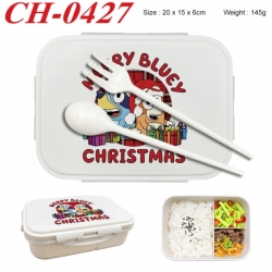 Bluey Anime themed UV printed student lunch box 20x15x6cm 145g