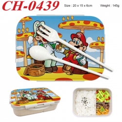 Super Mario Anime themed UV printed student lunch box 20x15x6cm 145g