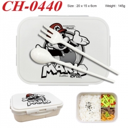 Super Mario Anime themed UV printed student lunch box 20x15x6cm 145g