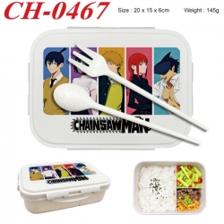 Chainsaw Man Anime themed UV printed student lunch box 20x15x6cm 145g