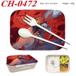 Chainsaw Man Anime themed UV printed student lunch box 20x15x6cm 145g