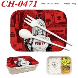 Chainsaw Man Anime themed UV printed student lunch box 20x15x6cm 145g