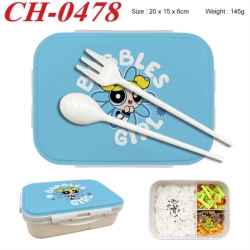 The Powerpuff Girls Anime themed UV printed student lunch box 20x15x6cm 145g